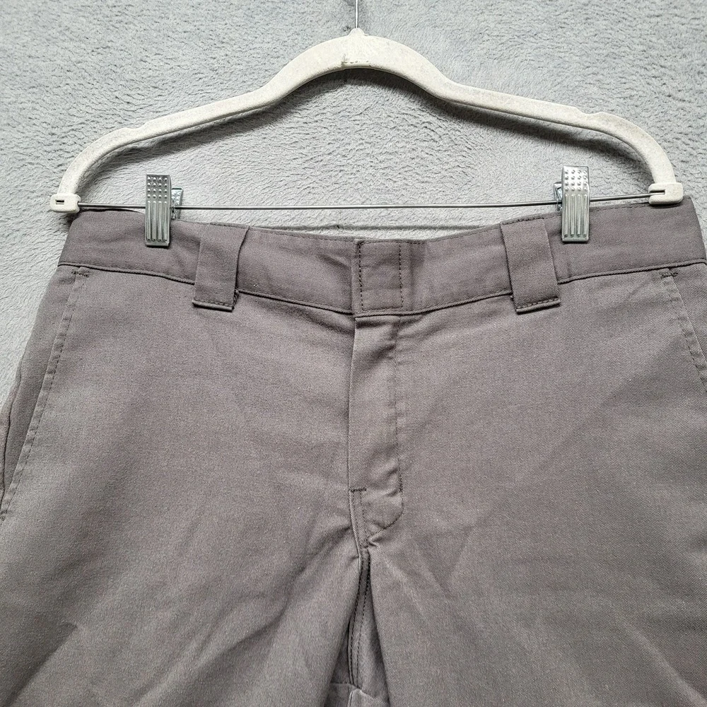 Dickies Men Shorts 32 Gray Chino Twill Flex Workwear 9